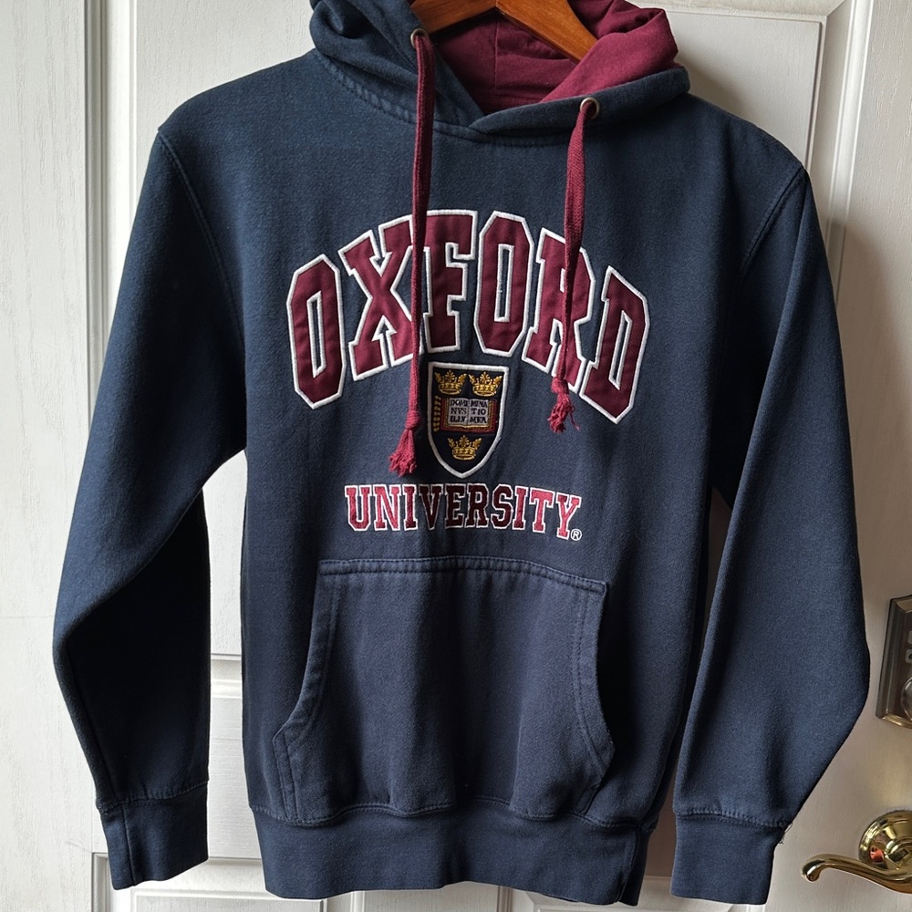 Oxford University Navy Hoodie XS Unisex